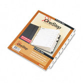 Traditional Onestep Index System, 8-Tab, 1-8, Letter (Set of 8)