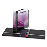Slant D-Ring Binder,w/Sheet Lifter,2" Cap.,11"x8-1/2",BK