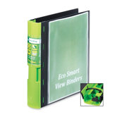 View Binder, 2" Capacity, 11"x8-1/2", Black/Green