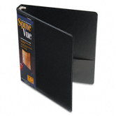 Spinevue Round Ring View Binder, 1in Capacity, Black