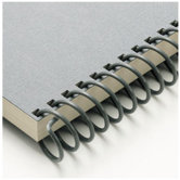 Carla Craft 12" 9mm Binding System Spiral Ring in Charcoal Gray