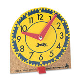 Mini Judy Clocks, Mounted on Wooden Base, 12/ST