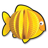 Pop-Its Fish, 3-D, 6"x6", 3/PK, Yellow