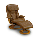 819 Series Leather Ergonomic Recliner and Ottoman