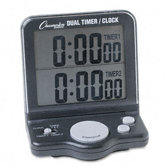 Dual Timer and Clock with Jumbo Display, Lcd