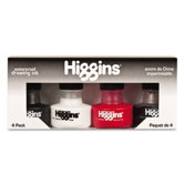 Fountain Pen Ink, 1 oz Bottle, Assorted Colors, 4/Set