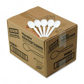 Plastic Cutlery, Mediumweight Soup Spoons, 1000/Carton