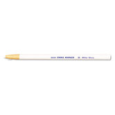 Peel-Off China Marker, White, 12 per pack