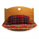 Traditional Heart Twin Panel Headboard