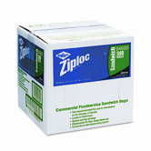 Ziploc Resealable Sandwich Bags, 1.2 ml, 6-1/2 x 6, Clear, 500/Ctn
