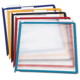 InstaView Desk Reference System Replacement Panels, Letter, Assorted, 5/Set