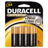 Coppertop Alkaline Batteries, AA, 10/Pack