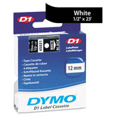 D1 Standard Tape Cartridge for Label Makers, 0.5" x 23'