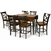 Uptown Ladder Back Counter Stool with Saddle Seat