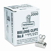 x-Acto Bulldog Clips, Steel, 36/Box