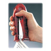 Squeeze Standup Stapler, Half-Strip, 12 Sheet Capacity, Assorted