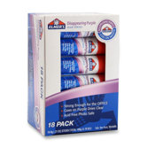 Glue Stick, 18/PK, Washable, Purple Dries Clear