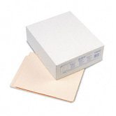 Laminate Folder, Two Fasteners, Straight End Tab, 14 Pt., Letter, 50/Box