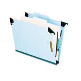 Pressboard Hanging Classification Folder with Dividers, Four-Section, Letter
