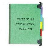 Hanging Personnel Folders, 1/3 Cut Top Tab, Letter