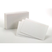 Oxford Index Cards 4x6 Ruled White