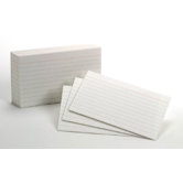 Oxford Index Cards 3x5 Ruled White