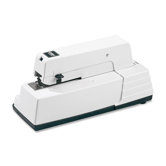 Electric Deluxe Stapler, 9/32" Staples, 5000 Capacity, Putty