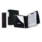 Storage Binder, w/ Pocket, Eight Channel, Letter, Black