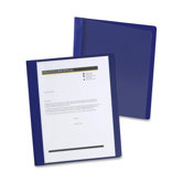 Extra-Wide Report Covers, 1/2" Capacity, 11"x8-1/2", 25 per Box, Dark Blue