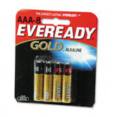 Gold Alkaline Batteries, AAA, 8/pack