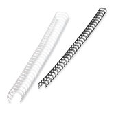 Wire Bindings, Various Diameters, Black, 25/Pack, 1/2" - 100 Sheet Capacity