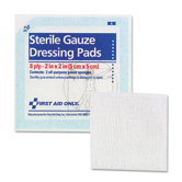 Gauze Pads, 2" X 2", 5/Pack