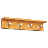 Quartet Wood 4 Hook Coat Rack