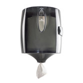 center pull Towel and Wiper Dispenser in Translucent Smoke