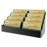 Recycled Business Card Holder, Holds 450, Eight-Pocket