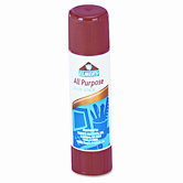 All-Purpose Permanent Glue Stick, White Application, .77oz, 12/Pack