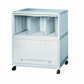 SnapEase Shelf File Casters in Black