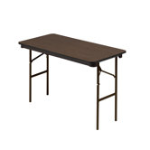 Economy Wood Laminate 48" Folding Table in Walnut