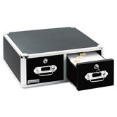 Vaultz Vaultz Locking 6 X 4 Two-Drawer Index Card Box