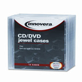 CD/DVD Standard Jewel Case, 10/Pack