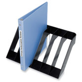 Wide Sorter, Six Section, 13"x8-1/2"x6", Black