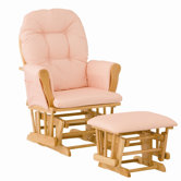 Custom Hoop Glider and Ottoman