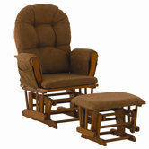Custom Hoop Glider and Ottoman