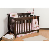 Carrara Fixed Side Convertible Crib in Espresso