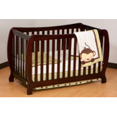 Monza II Fixed Side Convertible Crib in Cherry