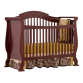 Valentia Fixed Side Convertible Crib in Cherry