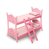 Blossoms and Butterflies Doll Bunk Bed with Ladder