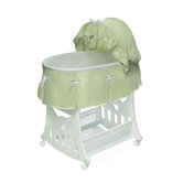 Waffle Pleated Bassinet with Toy Box Base