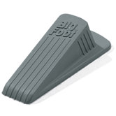 1.25" H x 2" W x 4.75" D Big Foot Doorstop No-Slip Rubber Wedge in Gray