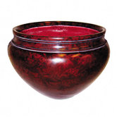 Fiberglass Floor Pot for Artifical Trees, 16" Diameter